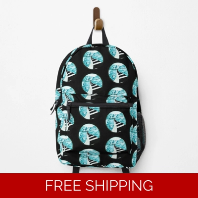 Le Studio Backpack Black Piano window Multi logo